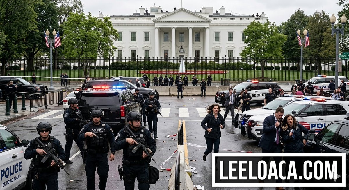 LeeloacaPD's tweet photo. ALERTA EN WASHINGTON: Decenas de disparos provocan el confinamiento de la Casa Blanca y un masivo despliegue del FBI y el Servicio Secreto.
#CasaBlanca #WhiteHouse #WashingtonDC #Tiroteo #UltimaHora #Alerta #LEELOACA
https://t.co/kP4yNQLVx7 https://t.co/lJpQCZGX72