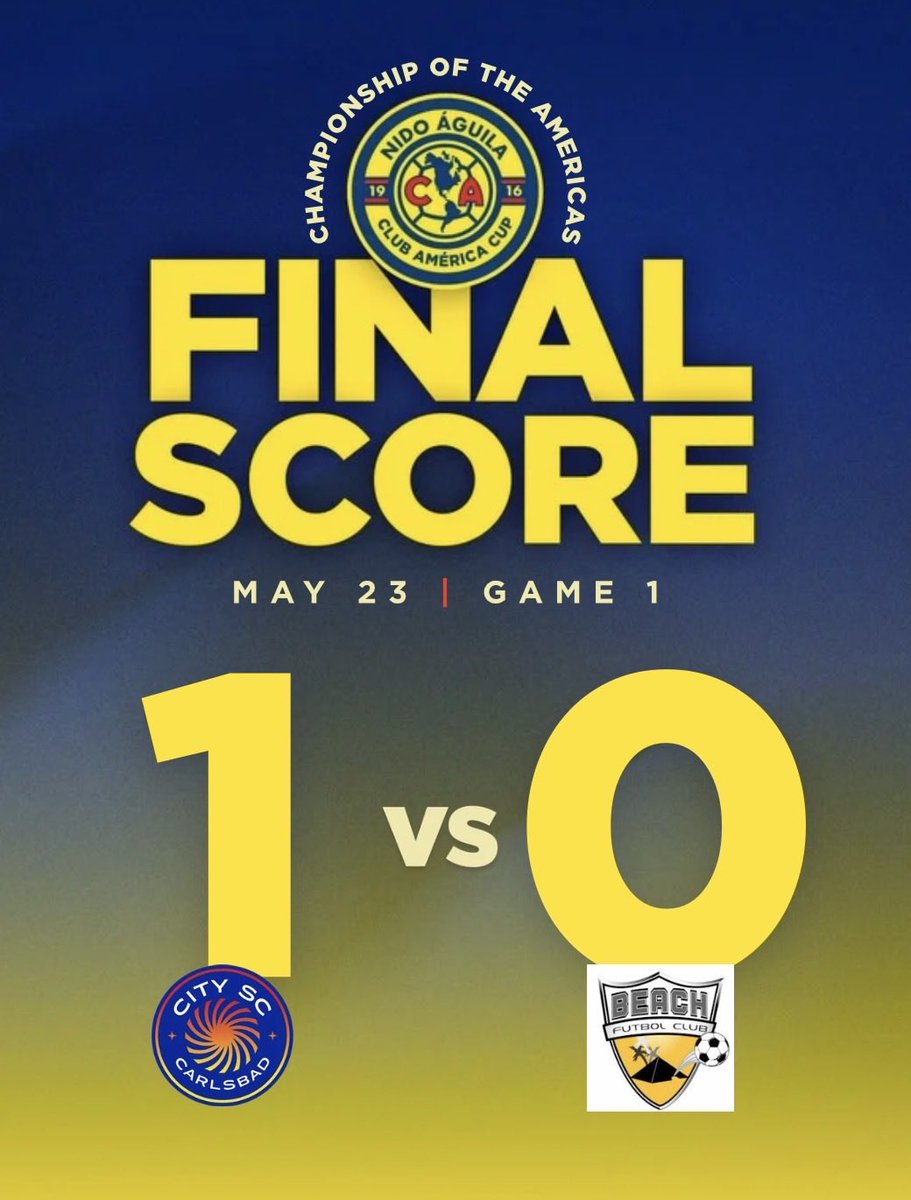 ParkerLochore's tweet photo. Club America Cup win 1-0
City SC MLS Next Academy U16 https://t.co/psEW6GKAZn