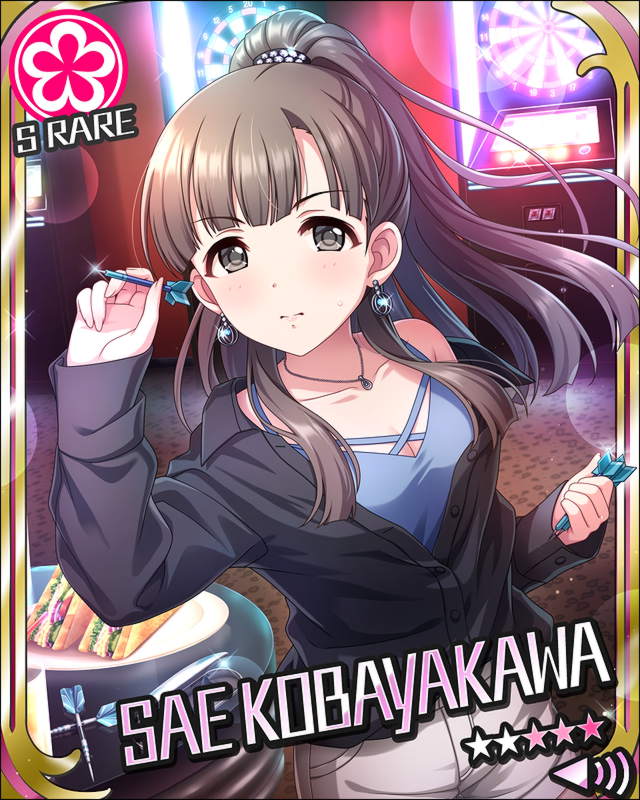 gitainingyo7807's tweet photo. ５秒で分かるデレマス伝説《小早川紗枝編》！
・京都出身の１５歳の和風アイドル！(学生なので制服も着ます)
・何故か武器を持ったカードが多い？(薙刀に刀にアサルトライフルに…)
・彼女もまたスク水着用者(楽しそうなのは気のせい？)
・塩見周子の影響かダーツにも挑戦！(服にも注目！)
#小早川紗枝 https://t.co/P2SfA0cuaz