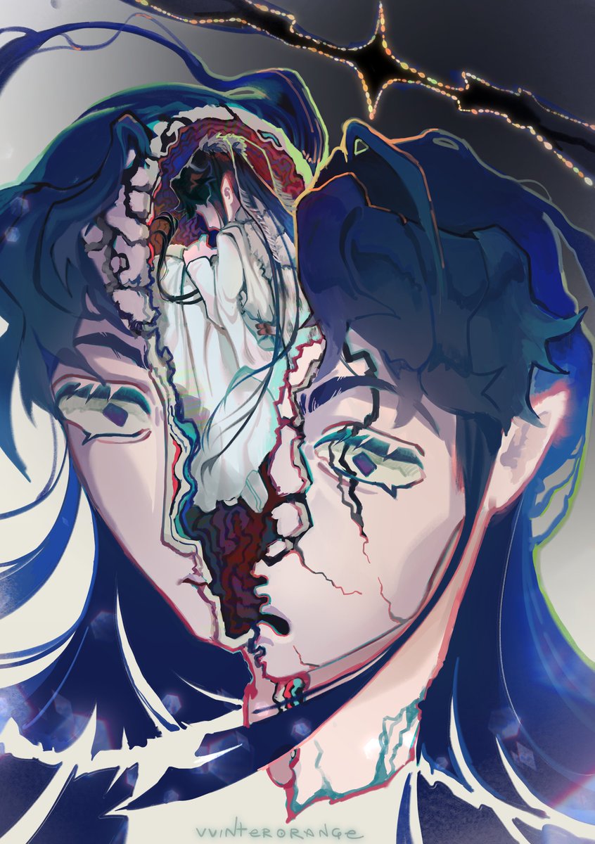 vvinterorange's tweet photo. No AI. I made these in Clip Studio Paint with real effort and too much tea https://t.co/wDrnpbsu55