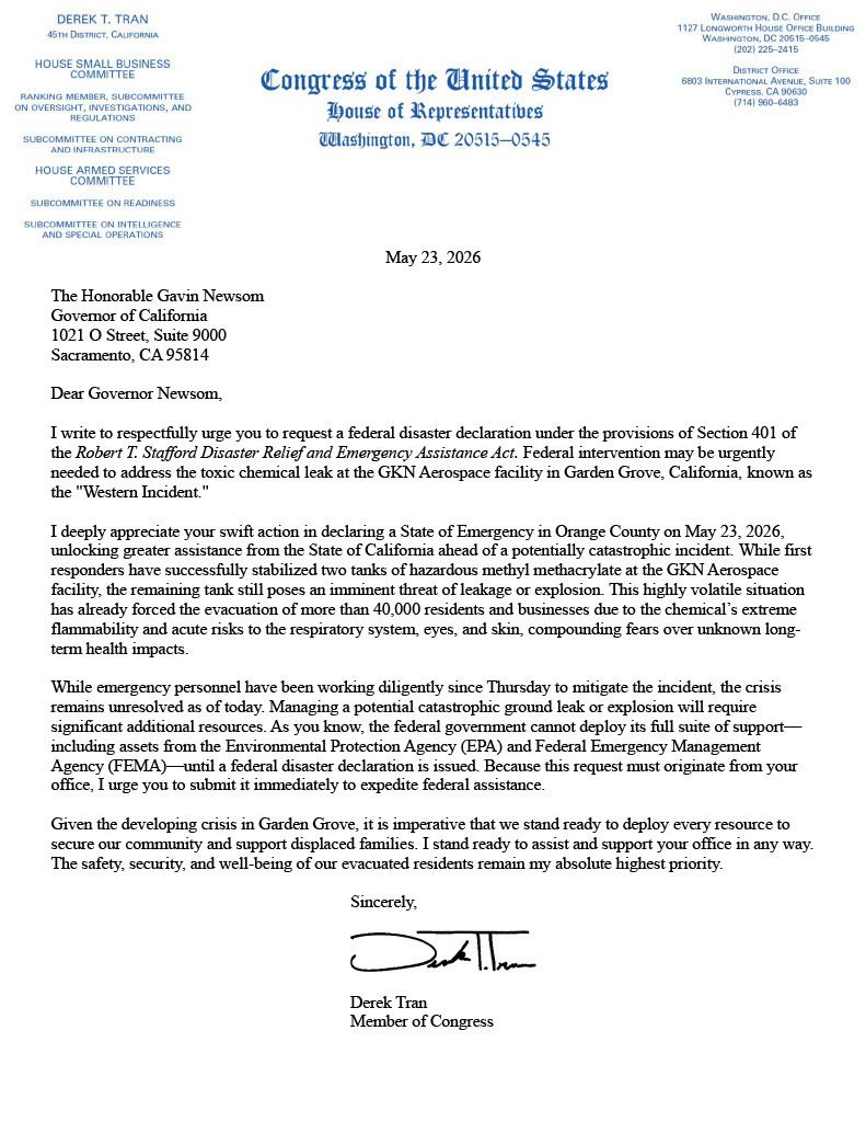 Rep. Derek Tran tweet media