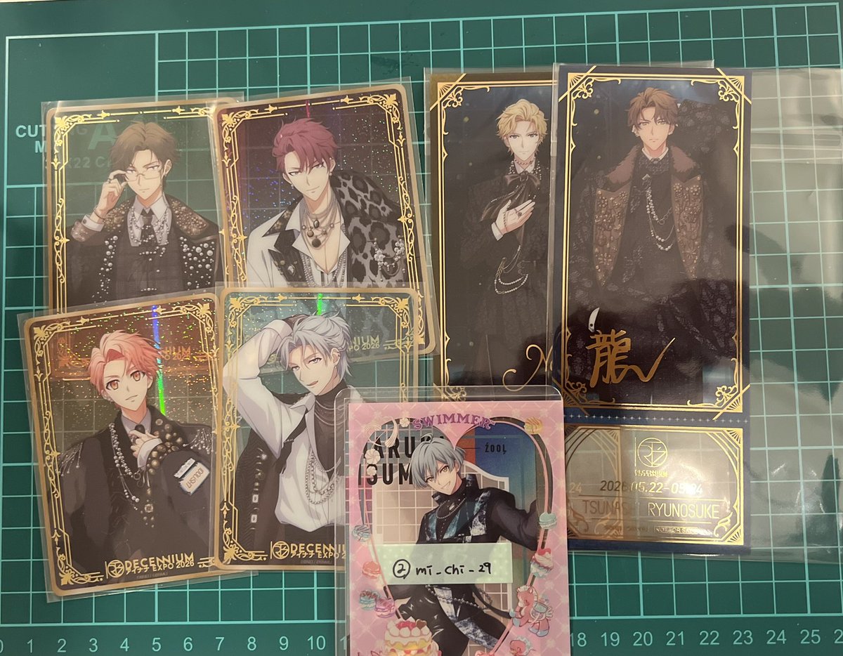 mi_chi_29's tweet photo. アイドリッシュセブン アイナナ EXPO 2026 DECENNIUM 特典 チケット風クリアカード 

譲 クリカ/三月、大和、トウマ、環
      特典/龍之介、ナギ

求 悠

本日expo手渡しor 郵送
16時ごろまで
お気軽にお声掛けください🌸 https://t.co/MwRU2jNZ7u