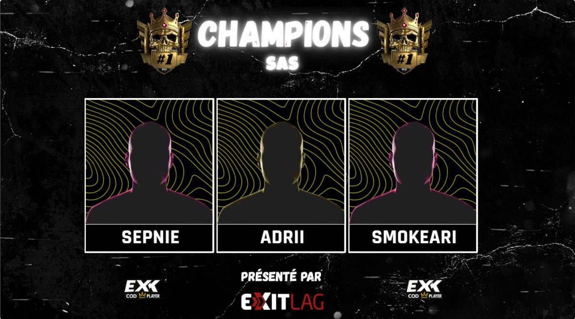 SmokeAriiii's tweet photo. 200€ @exkcodplayer x @RauzanEsport Female customs #champs w/@adriidelmarr @Sepniee #150ping https://t.co/SuCeLQ03VS