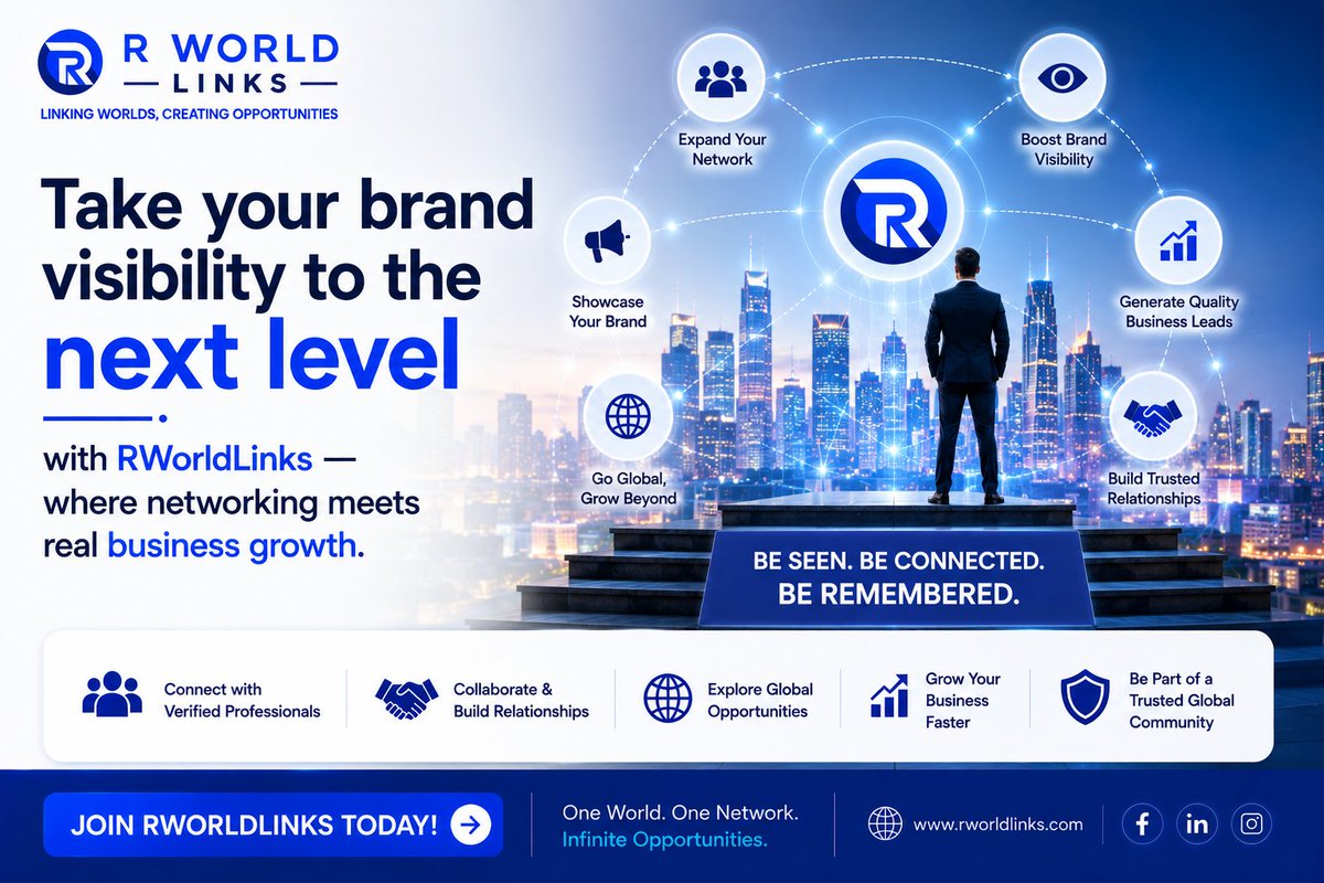 Jai10708169's tweet photo. 📈 Take your brand visibility to the next level with RWorldLinks — where networking meets real business growth. https://t.co/XQ7kz80cxi

#BrandAwareness #MarketingGrowth #DigitalNetworking #Entrepreneurs https://t.co/86GL1MHtJj