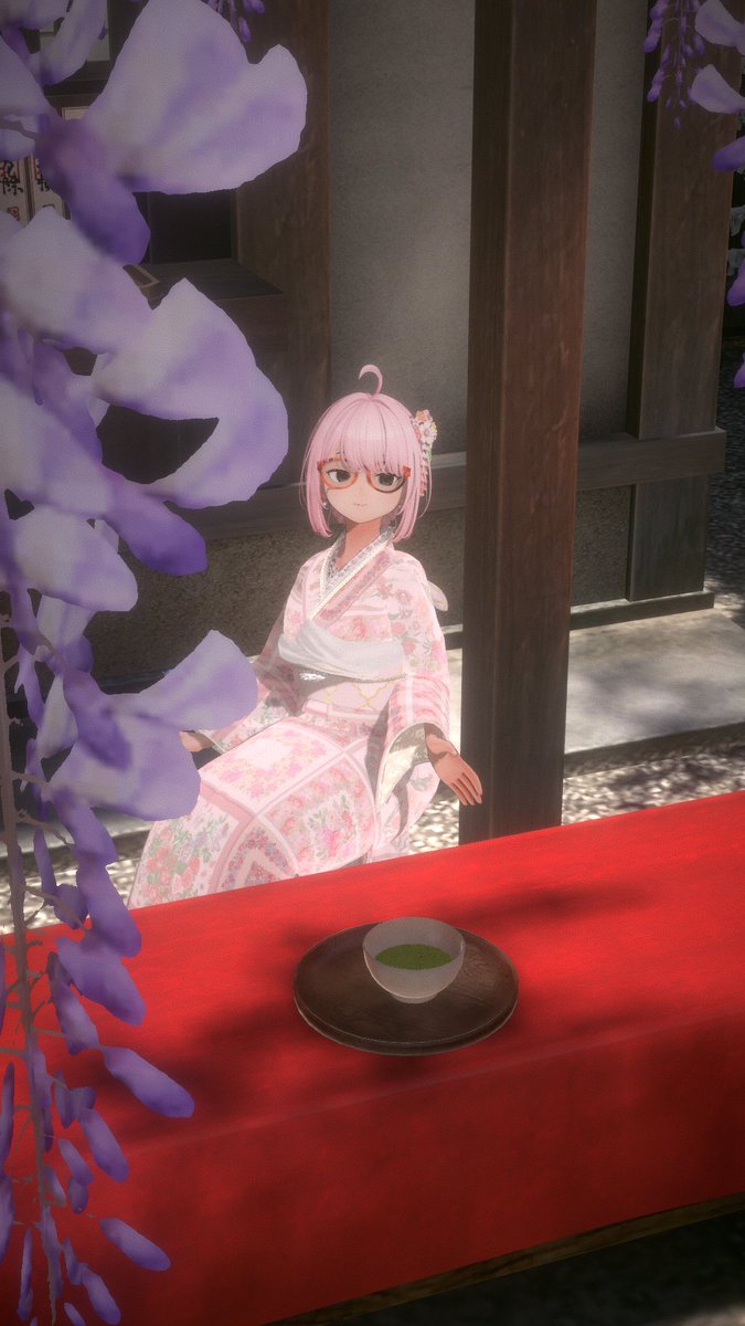 おはようございます。 朝のお茶ですよ (Japan Shrine［early summer