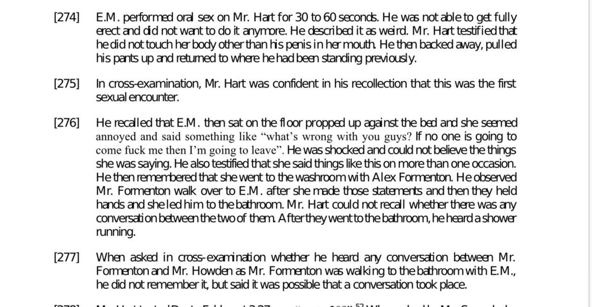 Clay_Thompsonnn's tweet photo. @ChrisKFilms @SensFanNL This may be true but Carter hart originally testified that the whole situation was awkward and uncomfortable. But it was later shown that the guys were excited. Hart can be heard in the “consent” video talking excitedly in the background. Contrary to what he said in his testimony https://t.co/meKkZIZhUi