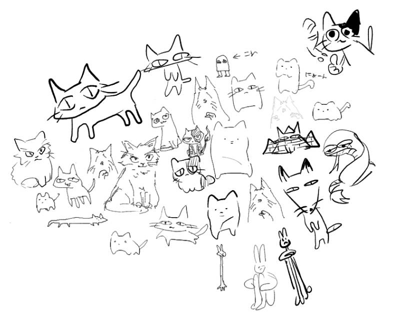 shiu__1235's tweet photo. 絵チャで猫ちゃんたち大量に描いた https://t.co/dzKRennPF4