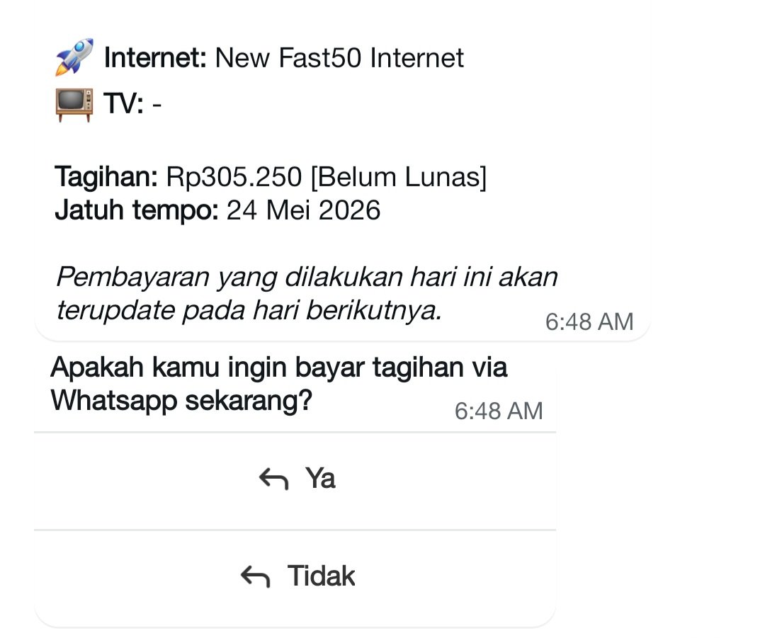 headonthefloor's tweet photo. @ID_MyRepublic baru langganan november 2025. di bilang sama salesnya harga flat selamanya, bukan promo beberapa bulan doang. berkali-kali gw tanya. 
tiba-tiba tagihan naik wkwkw mana di komplek gw cuma bisa pasang ini doang. LIMA PULUH MBPS DOANG tapi TIGA RATUS RIBU LEBIHHHH 👎🏼 https://t.co/WV9gXXlqrd
