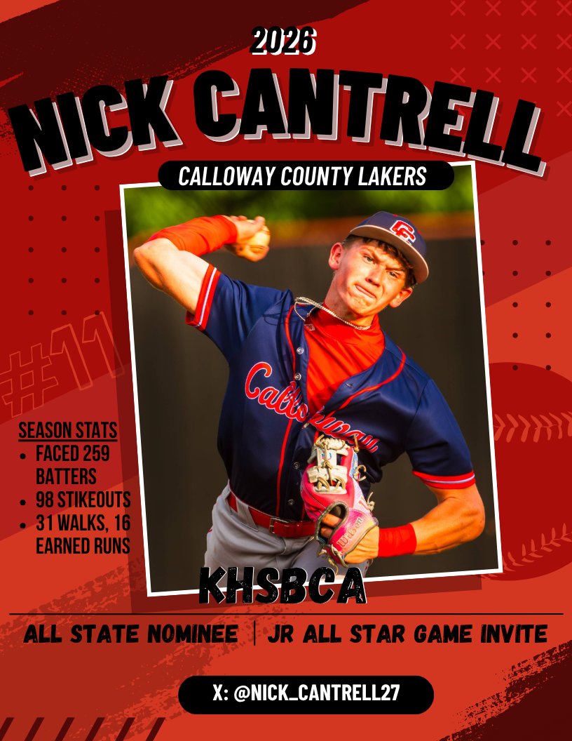 Nick_Cantrell27's tweet photo. Grateful to be nominated for KHSBCA All State and the Junior All Star Game https://t.co/tMv3y2J7R5