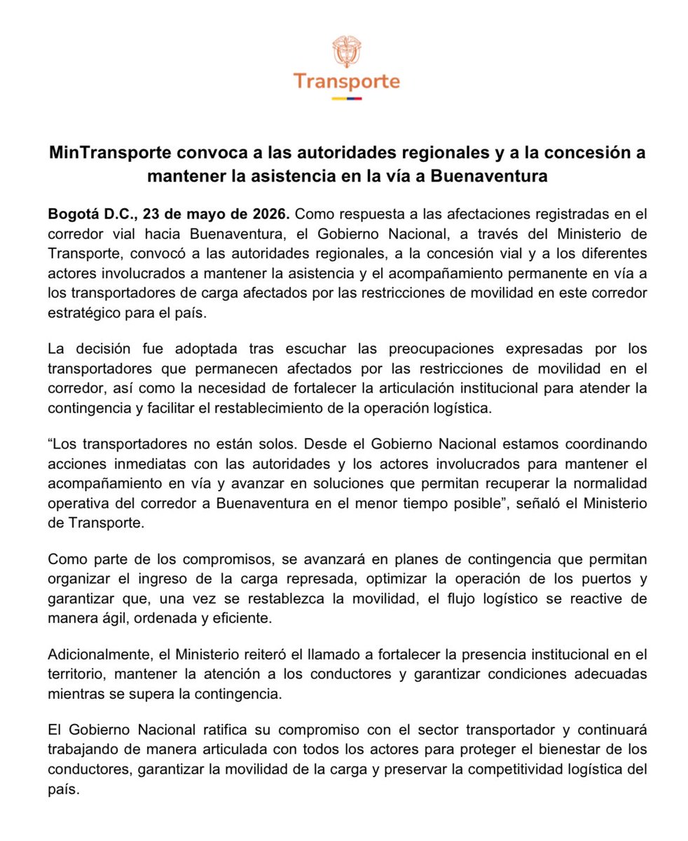 MinTransporte tweet media