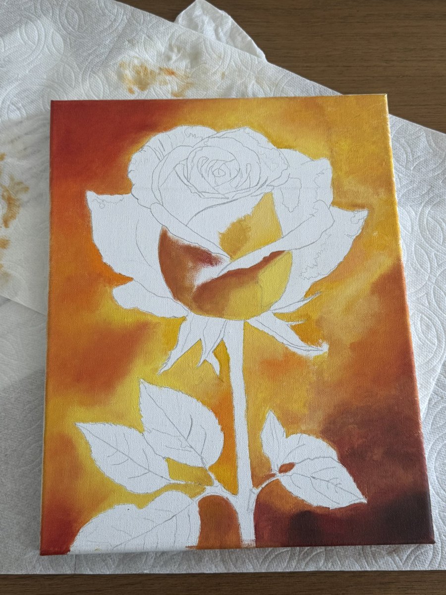 vittorestudio's tweet photo. New work in progress #oilpainting. I decided to start with a rose - the most difficult of flowers to paint. This is the first layer going on now. I welcome any criticism. 

#OilPainter
#OilonCanvas
#OilArtist
#Artist
#ArtforSale
#Art
#FineArt https://t.co/1ExchzX1UP
