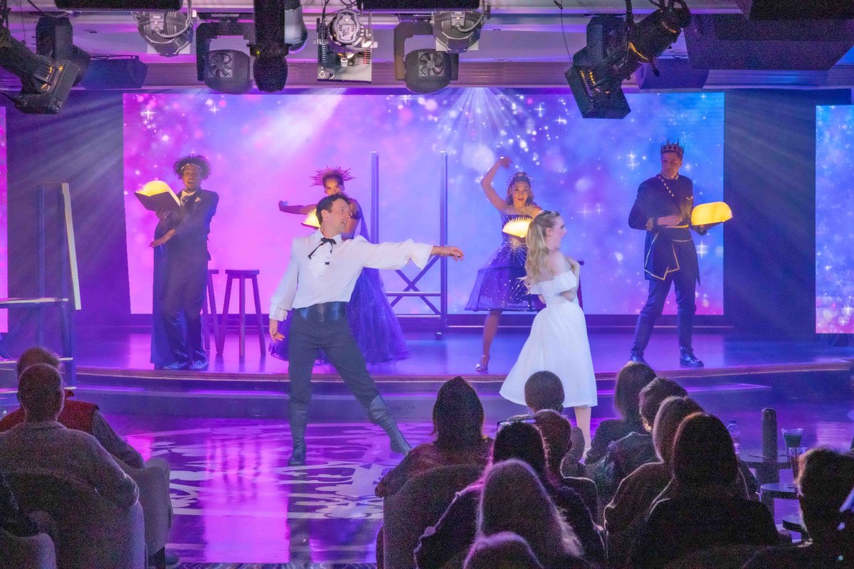Azamara's tweet photo. Step into a world where storytelling, music, and movement come together on stage. ✨

Our newest show, Written in the Stars, brings romance, storytelling, music, and stunning performances together in an immersive theatrical experience you won’t forget. 🌌🎭

#Azamara #MoreToSea https://t.co/A9j1qOg0W1