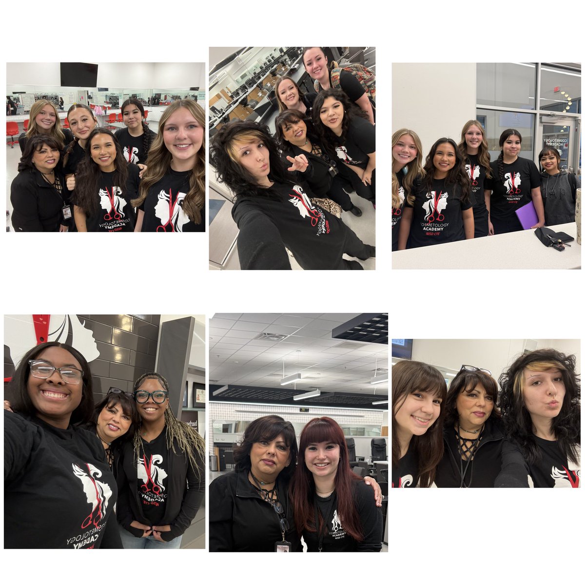 MrsLochridgeCTE's tweet photo. The cosmetology class of 26 has come to a close with a sad goodbye. I am incredibly proud of each of them. I am happy to be a part of their journey. Amazing students!✂️@NisdCTE @NorthwestISD @NISDCosmetology @ByronNelsonHigh @NHSTexans @EatonHighSchool https://t.co/LosqdxCUWD