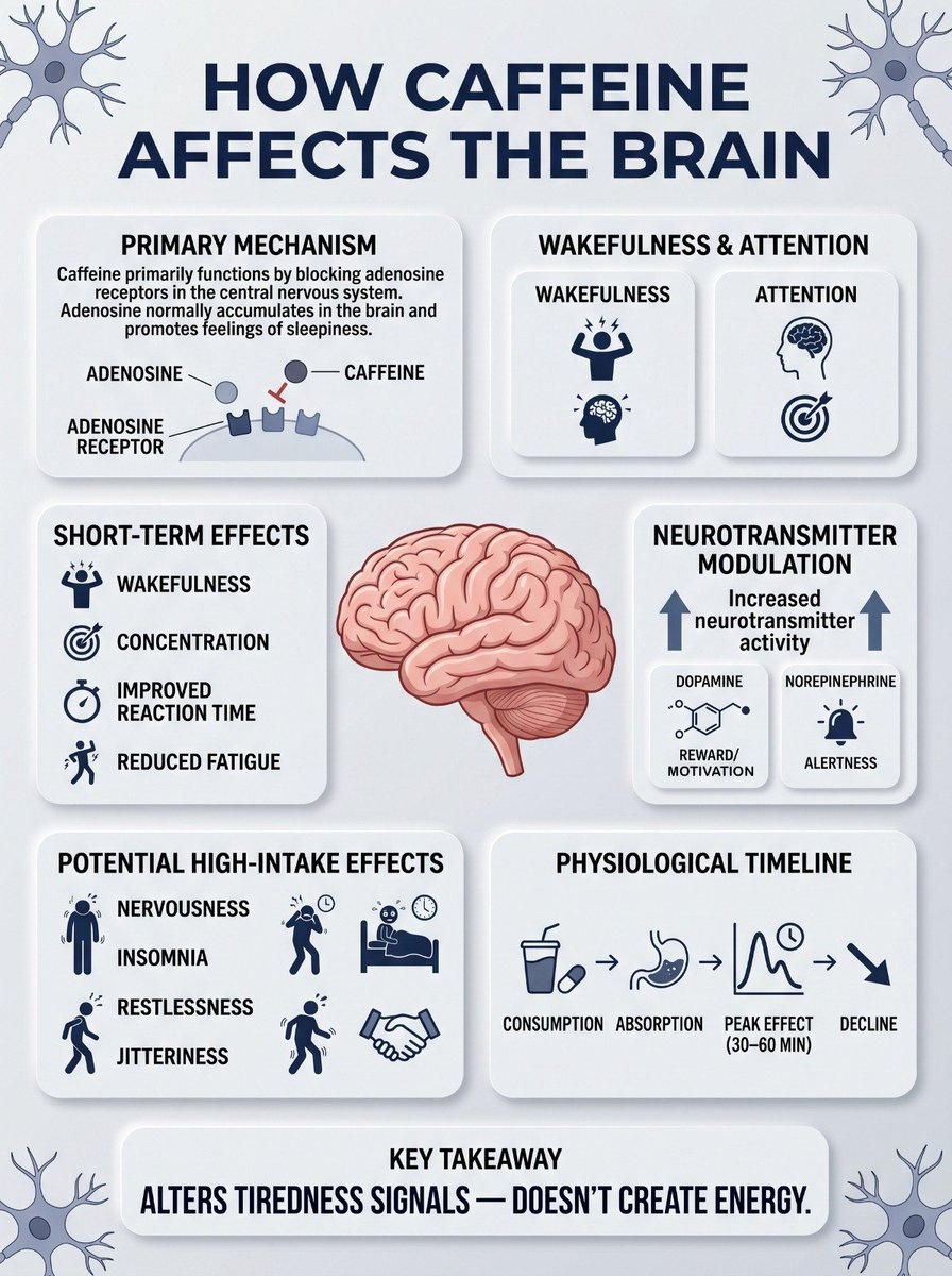 How caffeine affects your brain.