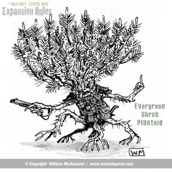 mutantlord's tweet photo. Evergreen Shrub Plantoid Character
Hand drawn ink art from page 125 of The Mutant Epoch RPG's Expansion Rules Book

Parent species roll 1d6: 1,2. Yew / 3,https://t.co/Jr2fw5szze / 5.Boxwood / 6. Holly

#evergreen #rpg #mutantepoch #postapocalyptic#inkart
https://t.co/73U7zfCzDt https://t.co/RopCWIdsAp