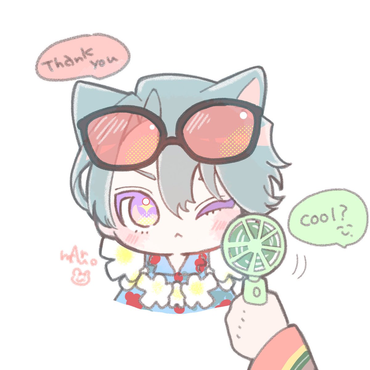 Post by mAru。 on X: 暑いにゃん🐱