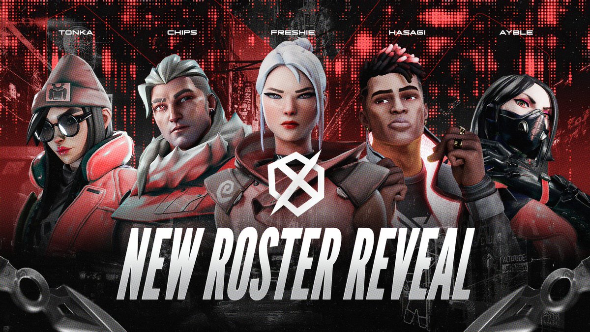 xoraggs's tweet photo. We would like to welcome our New Valorant Roster for next upcoming OQ and long-term project!

Let's give them a warm welcome!!

@Ch1pS_Val @Ayble_ @tonka_val @Hasagi_Val @FreshieVAL https://t.co/IFbzIO7Vuy
