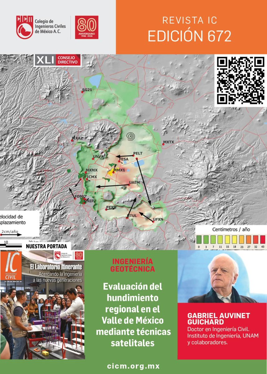 CICMoficial's tweet photo. 📓𝐑𝐄𝐕𝐈𝐒𝐓𝐀 𝐈𝐂 𝐍𝐨. 𝟔𝟕𝟐
 
En esta edición de la Revista IC encontrarás

✅EVALUACIÓN DEL HUNDIMIENTO REGIONAL EN EL VALLE DE MÉXICO MEDIANTE TÉCNICAS SATELITALES

Y muchos más artículos de interés.  Consulta la versión digital en:
https://t.co/daVcufTLiE https://t.co/xLHNkwQcRy