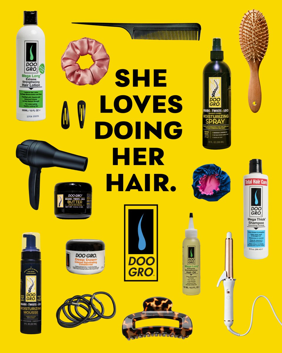 OfficialDooGro's tweet photo. You love doing your hair. We love being there every step of the way.

Happy styling! 🥰 https://t.co/XwjUqjfnda
