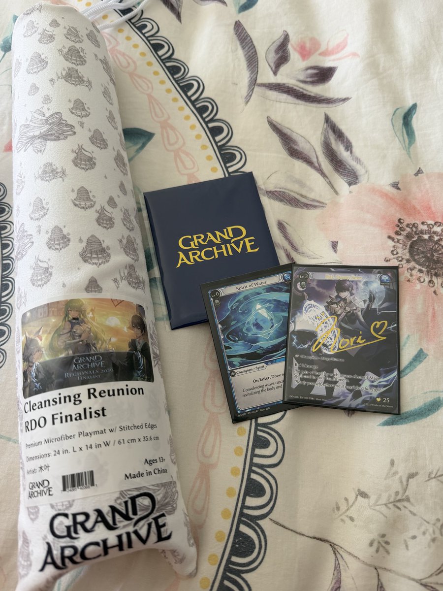 chiboxva's tweet photo. Managed to take 4th in Central NZ regionals yesterday with Water Rai!

Pretty stoked with my first top 8 in a regionals, and totally unexpected!
Break the mould and follow your path. See you guys at Oceania Nats!

#GrandArchivetcg #WhatMeta? https://t.co/S46VAgT7qP