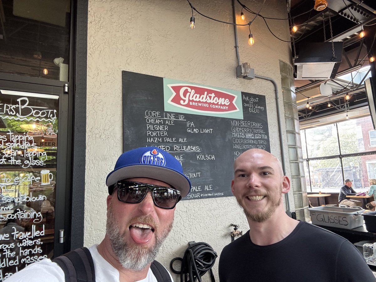 craftbrewjester's tweet photo. Brewstop #47 on the #questtobreak100in2026 was @Gladstone_Beer , it was bitter sweet as it was the night of the last win for the oilers , guess I should kept going there for the next few games 😢 https://t.co/ZkOZ0jCzgk