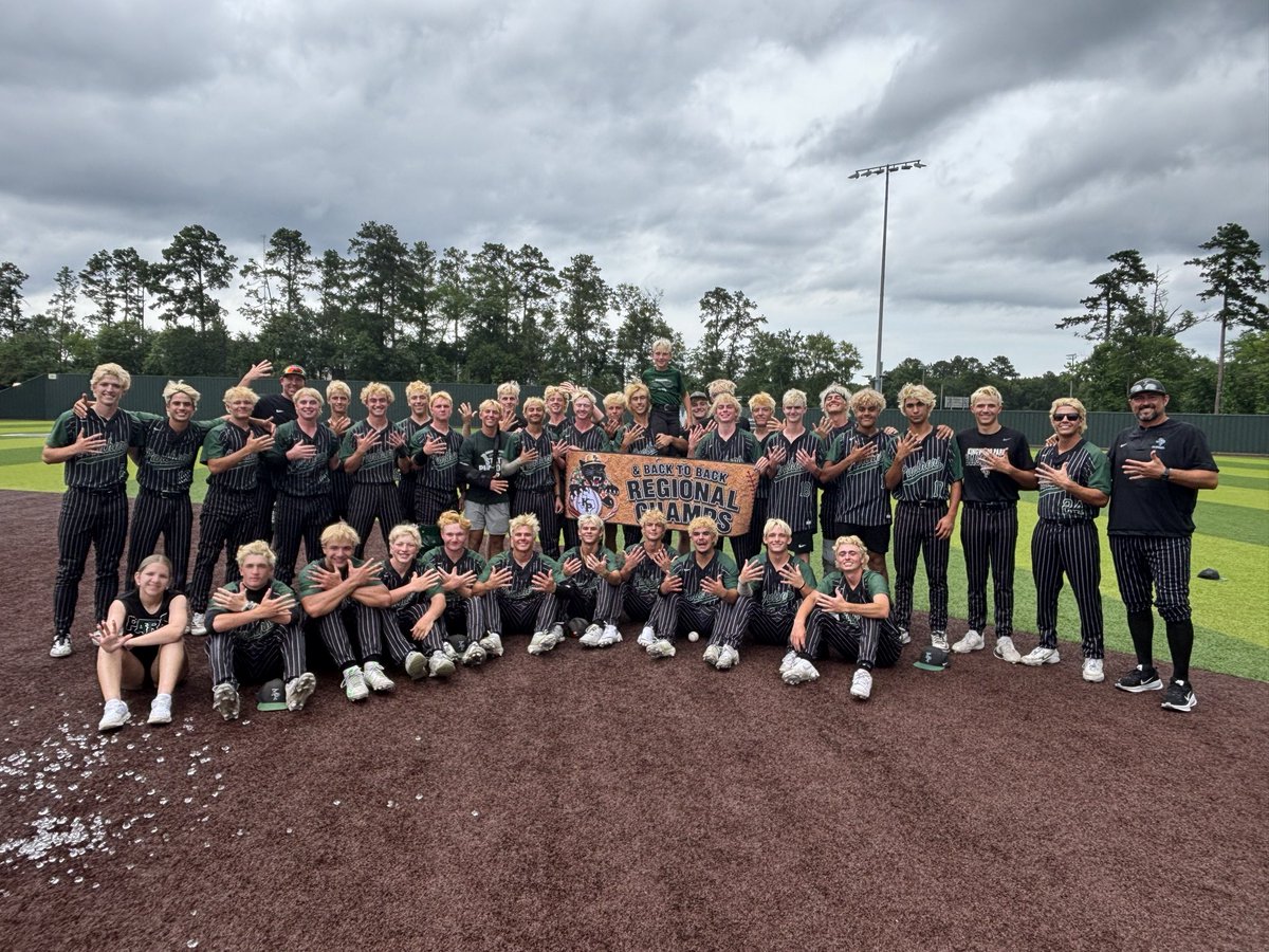 HumbleISD_KPHS's tweet photo. Congrats to @KPARKBaseball1. Back to Back Regional Champions.  Headed back to the UIL 5A Div 2 State Semi Finals. #WeAreKPark @HumbleISD_Ath https://t.co/ms4Tf1KTXa