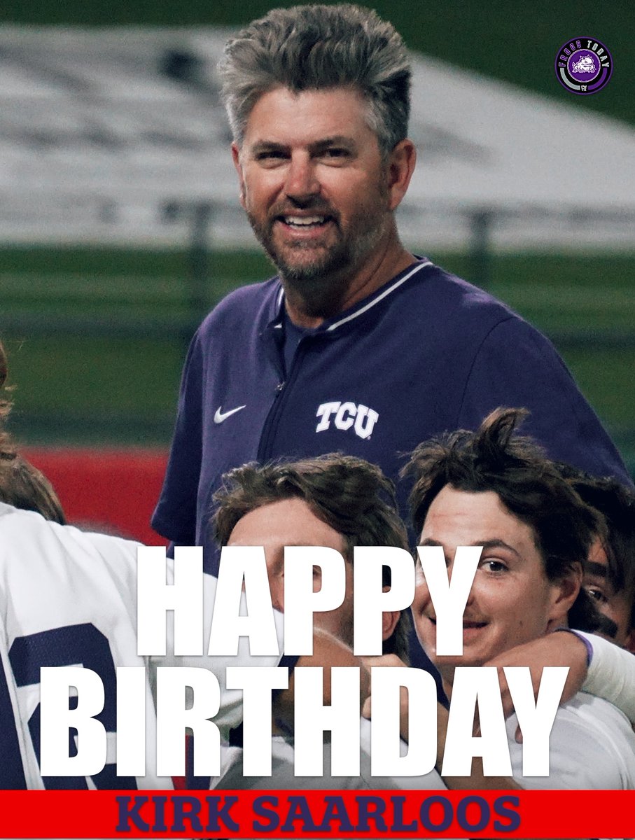 frogstoday's tweet photo. @KirkSaarloosTCU 🎂🎉 https://t.co/nS6qfuTjsG