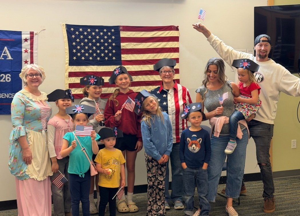 GarriottSarah's tweet photo. We had our 3rd fun day of, "Liberty at the Library" https://t.co/Z2zbPvsWYJ