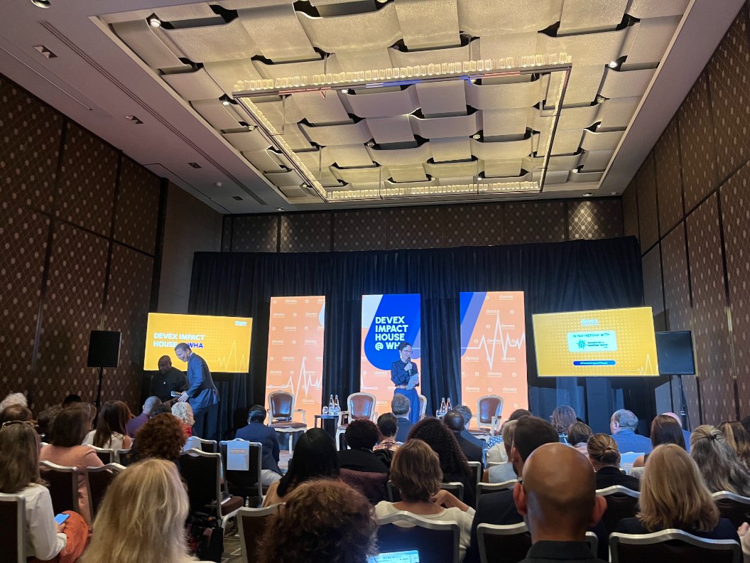 DrEMCollins's tweet photo. Ali Besri @WHO #WHA79: #LMIC bear majority of burden of disease &amp; only 15% of funding so @Pfizer created Accord for a Healthier World; 19 countries access 100s of meds via this public private partnership.

#PPPs work but @GhanaMoh says last mile's hardest

https://t.co/4wxe0gGR7T https://t.co/bgsd5CEyGX
