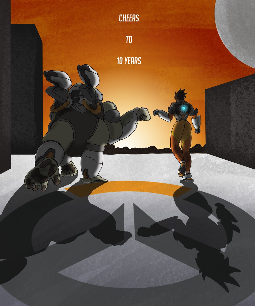 Rynothoratin_'s tweet photo. "Me and you against the world?"

Happy 10th birthday Overwatch, thank you for everything <3
#Overwatch https://t.co/AVVHUXtDjK