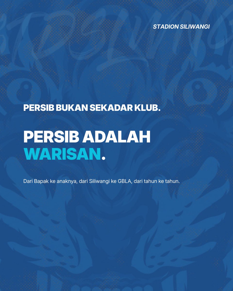 stdnsiliwangi's tweet photo. Persib juara. Kota ini meledak. Dan di tengah semua sorak itu, ada yang merayakan dengan senyum yang sedikit bergetar karena ada kursi yang sudah kosong di setiap pesta 🔵 https://t.co/4nE0rxRQ3d