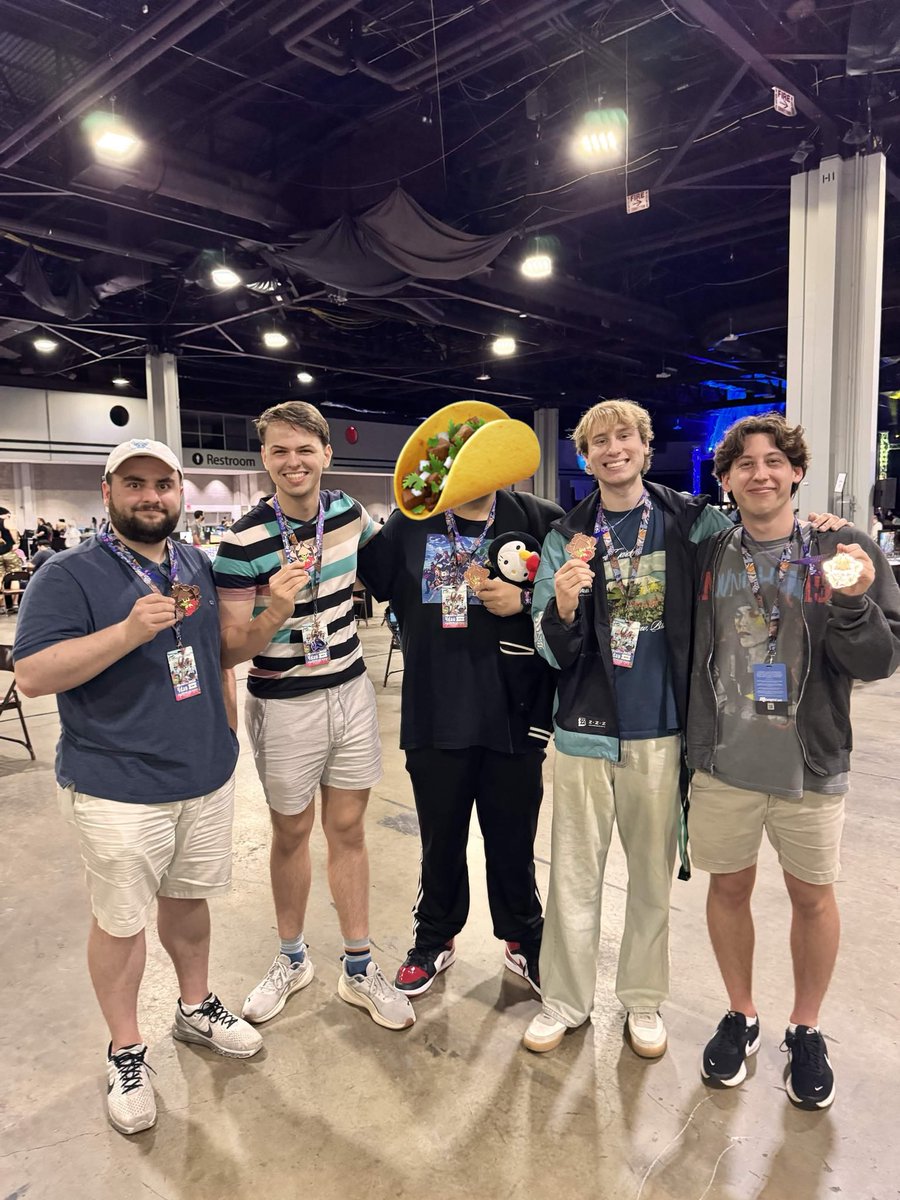 smoothiespl's tweet photo. Smoothie… reunited and placed 🥉 at Momocon 2026! 

@Booples2 - play all 3 demon
@Hiyah_yes - heavy jail 
@ballaballoon1 - stop sign?
@JumpHavoc - what stop sign?
@Joerat7 - 🌮🌮🌮

GGs to everyone we played! (you will never see us again?) https://t.co/rF4RNDXRLa