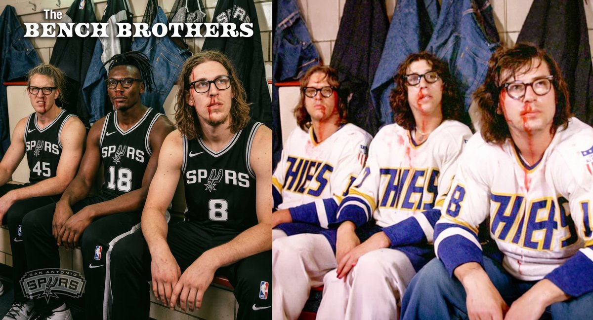 gregorya57's tweet photo. @SpursCulture Spurs need their own version of the Hanson Brothers. https://t.co/QmDjnEjNEN