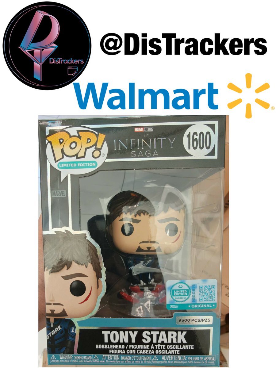 DisTrackers's tweet photo. LE 9500 Tony Stark is expected to drop exclusively at Walmart! Release date isn’t known yet.
.
#Marvel #TonyStark #Funko #FunkoPop #Collectibles https://t.co/7kV6aWcWaL