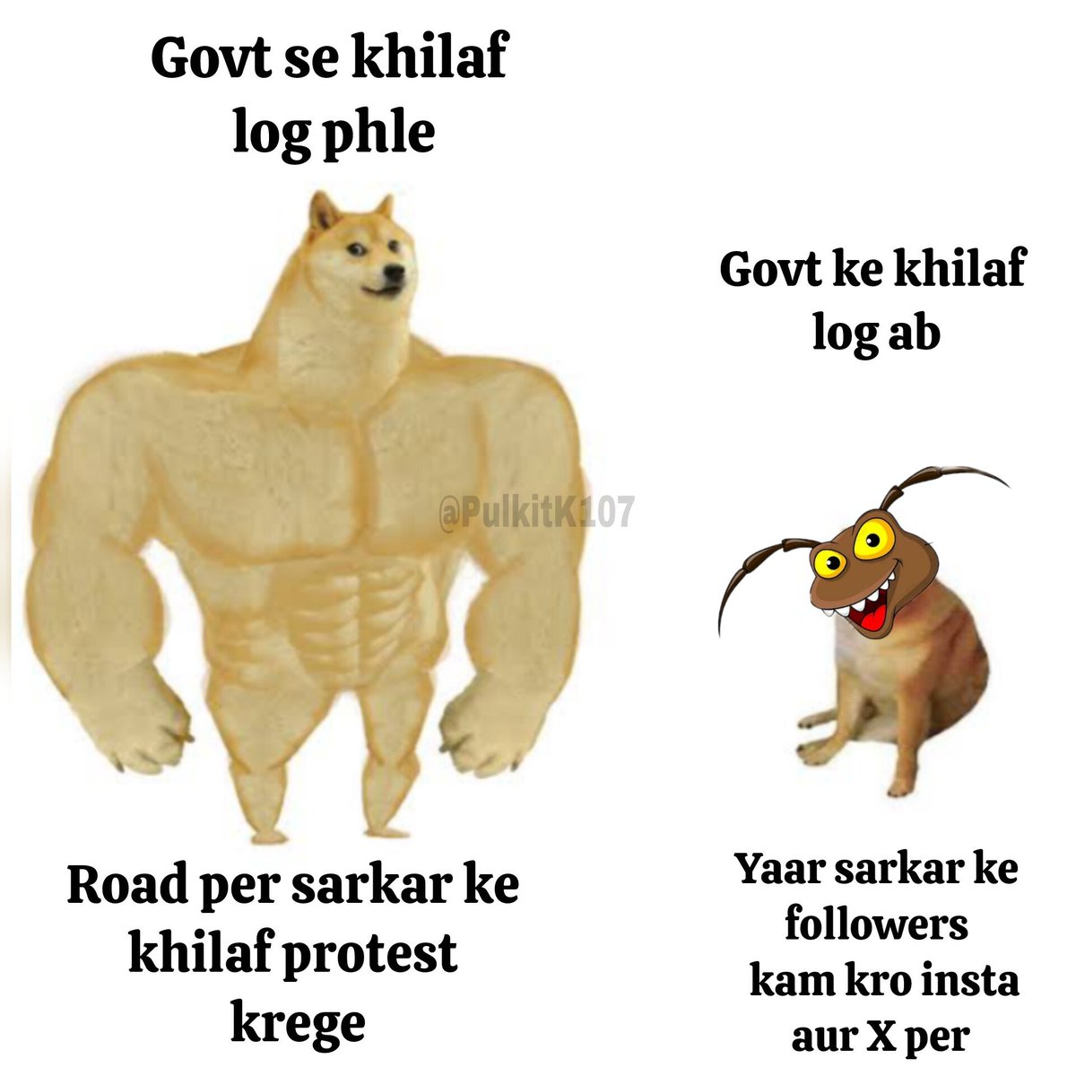 PulkitK107's tweet photo. Bas online kranti krege ye log 😭😭 https://t.co/Xlksu9ukjx