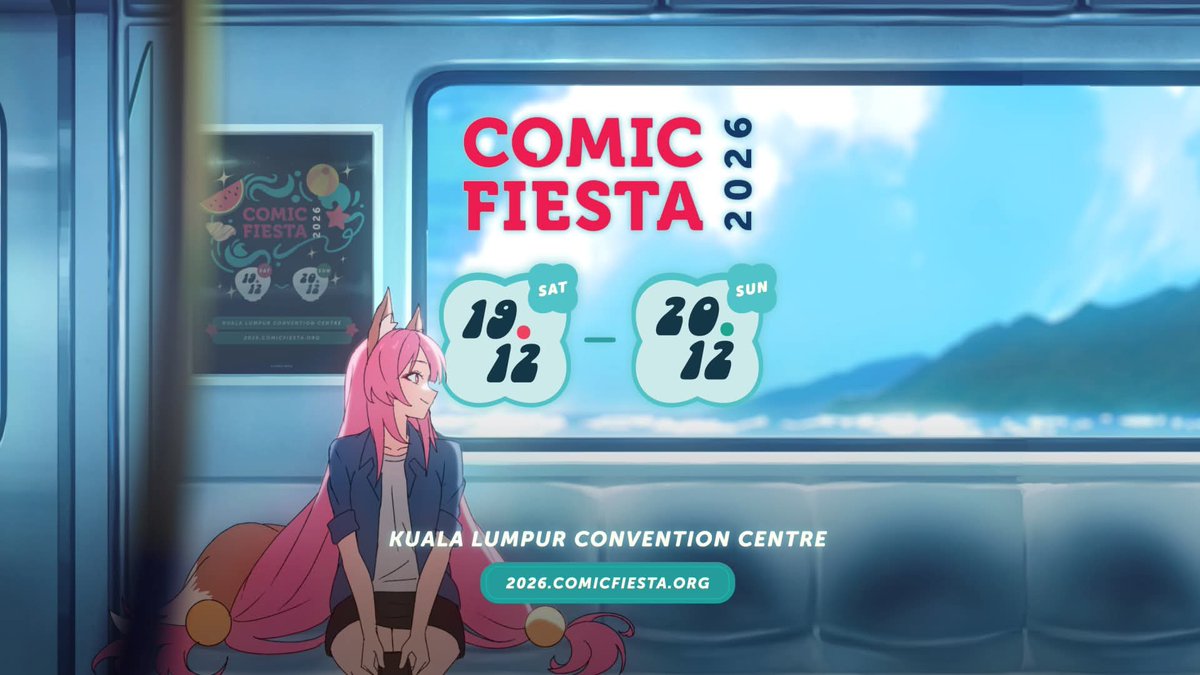 TuripuruSan's tweet photo. Comic Fiesta 2026 have been announced!
On 19 &amp; 20 December 2026. https://t.co/F4kK2R0cUN