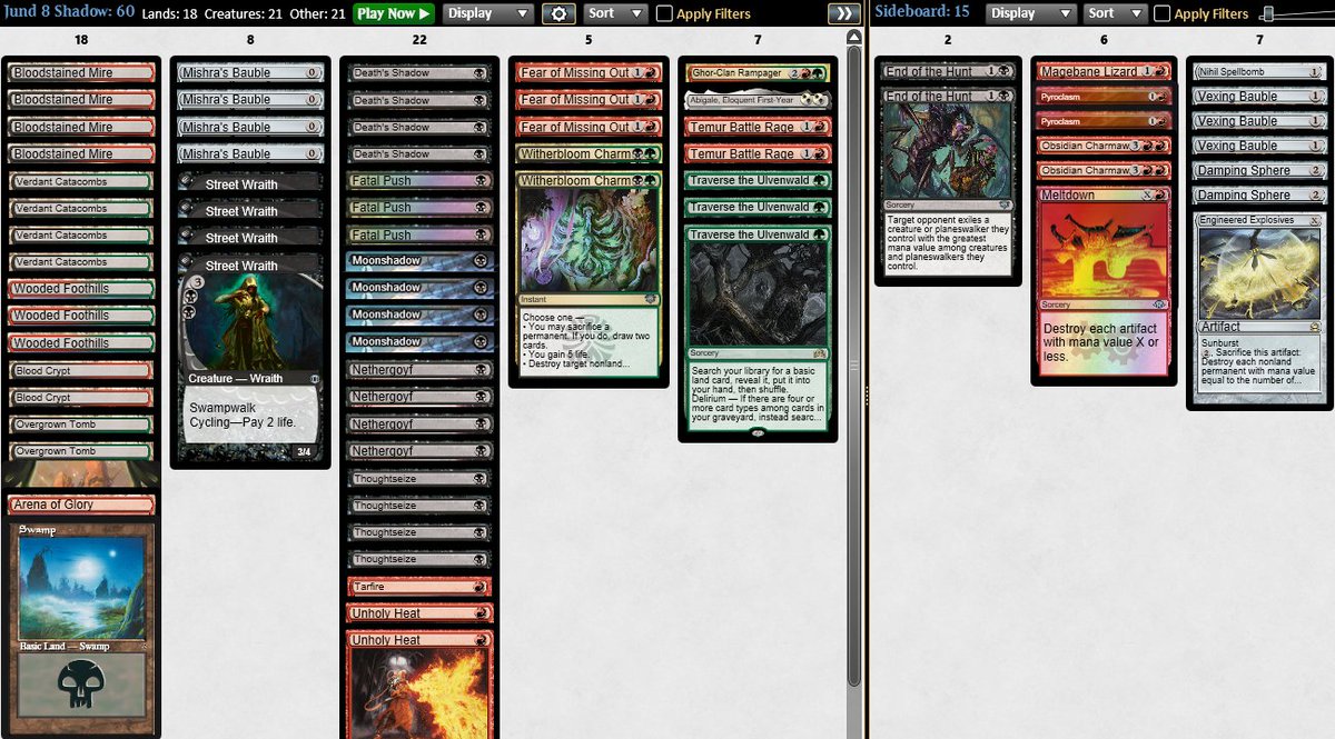 benchsummer's tweet photo. @FetchAndShock told me we are back so I unvacation my manatraders. Tried a grixis that went 4-1 but I am a Traverse DS by heart so 5-0 with it the next league.
Tag @fireshoes for value.

Video of the league https://t.co/GHF2GjdiVv https://t.co/QgcKvErG6W