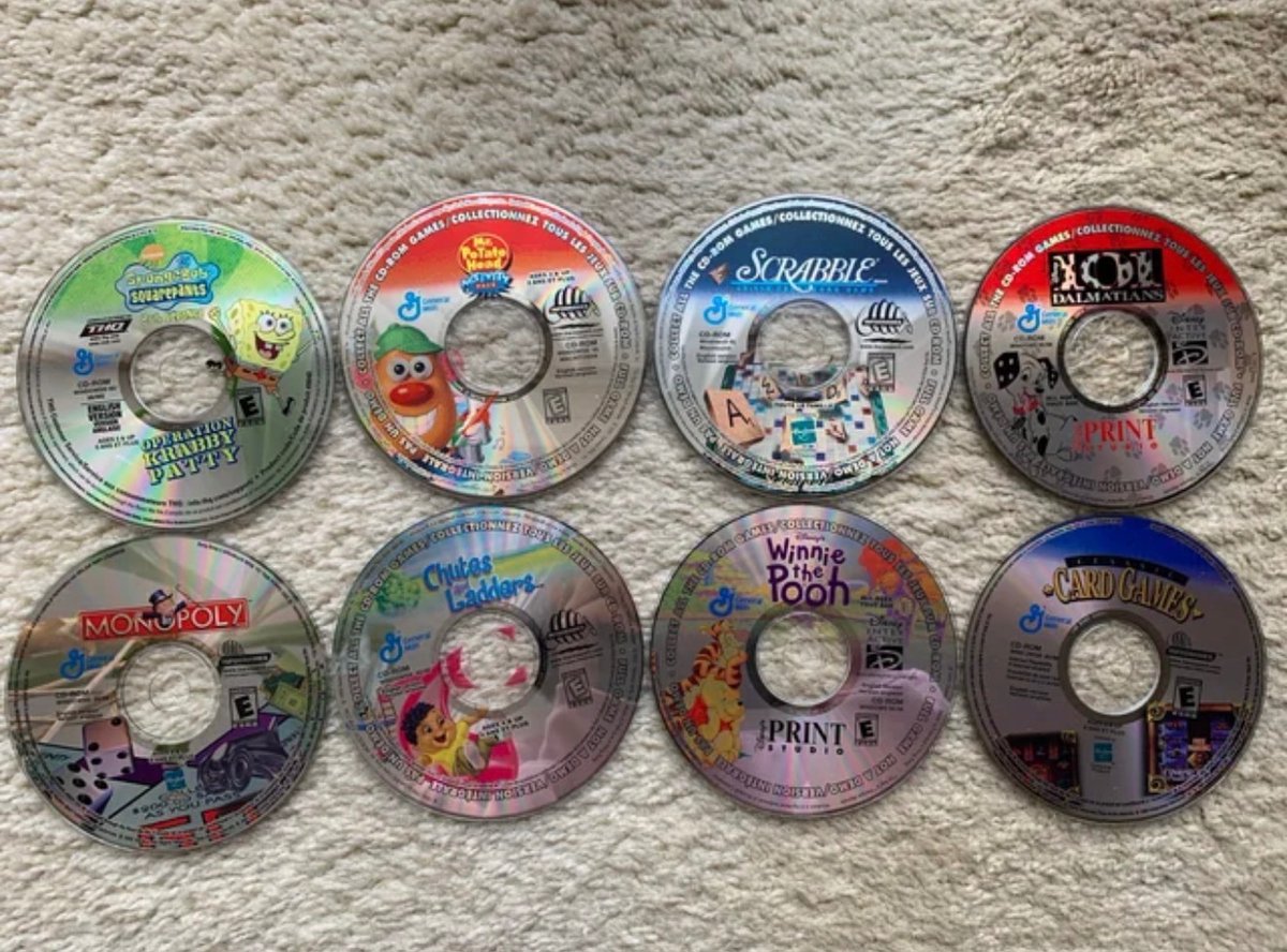 NostalgiaYZ's tweet photo. When cereal boxes came with PC games. https://t.co/bChnFe5fnN