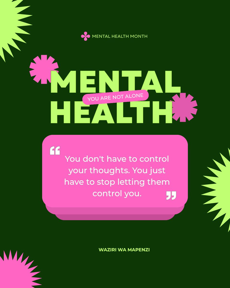 AlibabaKenya's tweet photo. You are not alone.💚🫂
#May #MentalHealthMonth #YouMatter #MentalHealthAwareness https://t.co/j7rToLMRMv