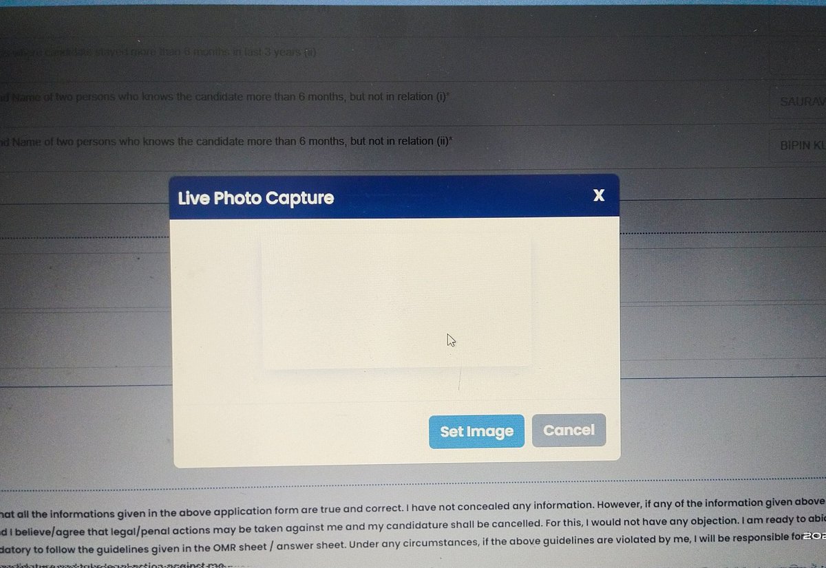 HaiderA42500560's tweet photo. @BPSCOffice Please solve this problem, the live camera is not opening, showing blank like this 🙏 https://t.co/OinmWszVwr