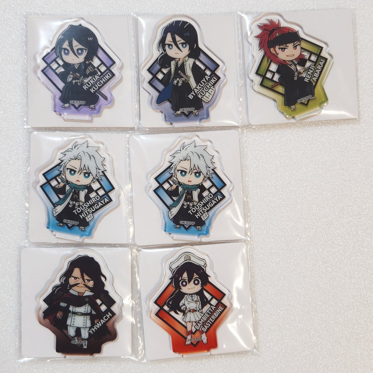 osmts_126's tweet photo. 【交換】Seria セリア BLEACH 千年血戦篇 アクリルミニ アクスタ

譲︰朽木ルキア、朽木白哉、阿散井恋次、日番谷冬獅郎、ユーハバッハ、バンビエッタ

求︰平子真子

郵送にて交換希望。よろしくお願い致します。 https://t.co/r1ue0UfzmE