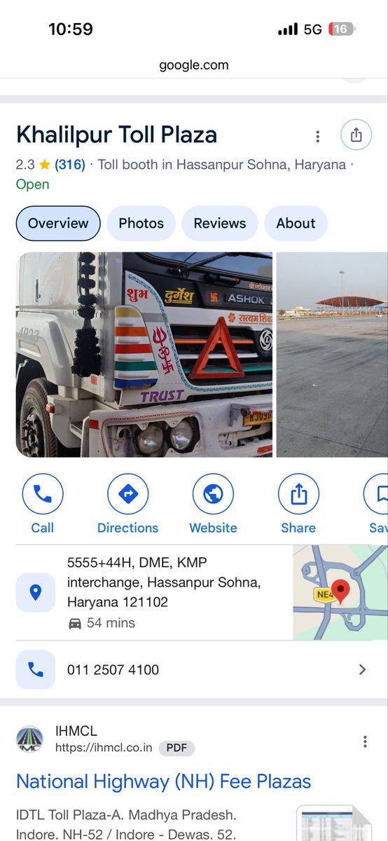 indernegi85's tweet photo. @NHAI_Official @nitin_gadkari  My vehicle toll was deducted without crossing the toll plaza at Khalilpur Toll Plaza. This has happened twice. No resolution has been provided so far. Kindly investigate this fraudulent activity by the toll plaza.Complaint No.: 49750
1033 is waste https://t.co/4cDx7koPxf