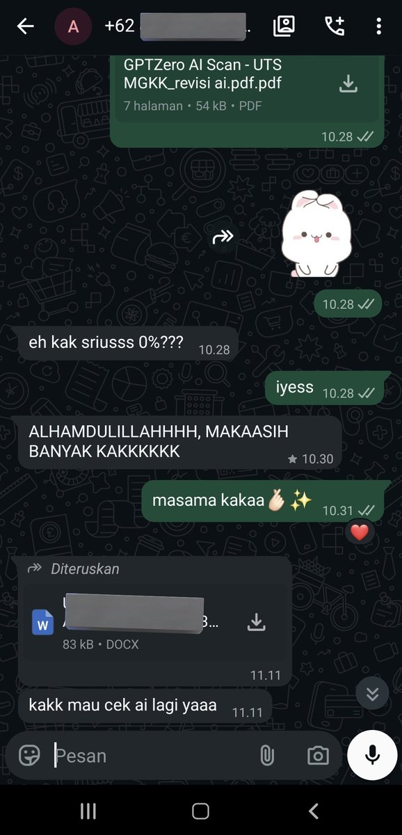 cekdanparafase's tweet photo. haloo guys kami open jasa :
✅️ cek ai dan cek turnitin (no repository langsung dari official/web resminya)
✅️ parafrase turunin turnitin
✅️ rapihin file (daftar isi otomatis, dapus, halaman, mendeley dll), pembuatan jurnal
order bisa via wa di bio yaa, file dijamin aman🤩👍 https://t.co/7vdnvCXW7o