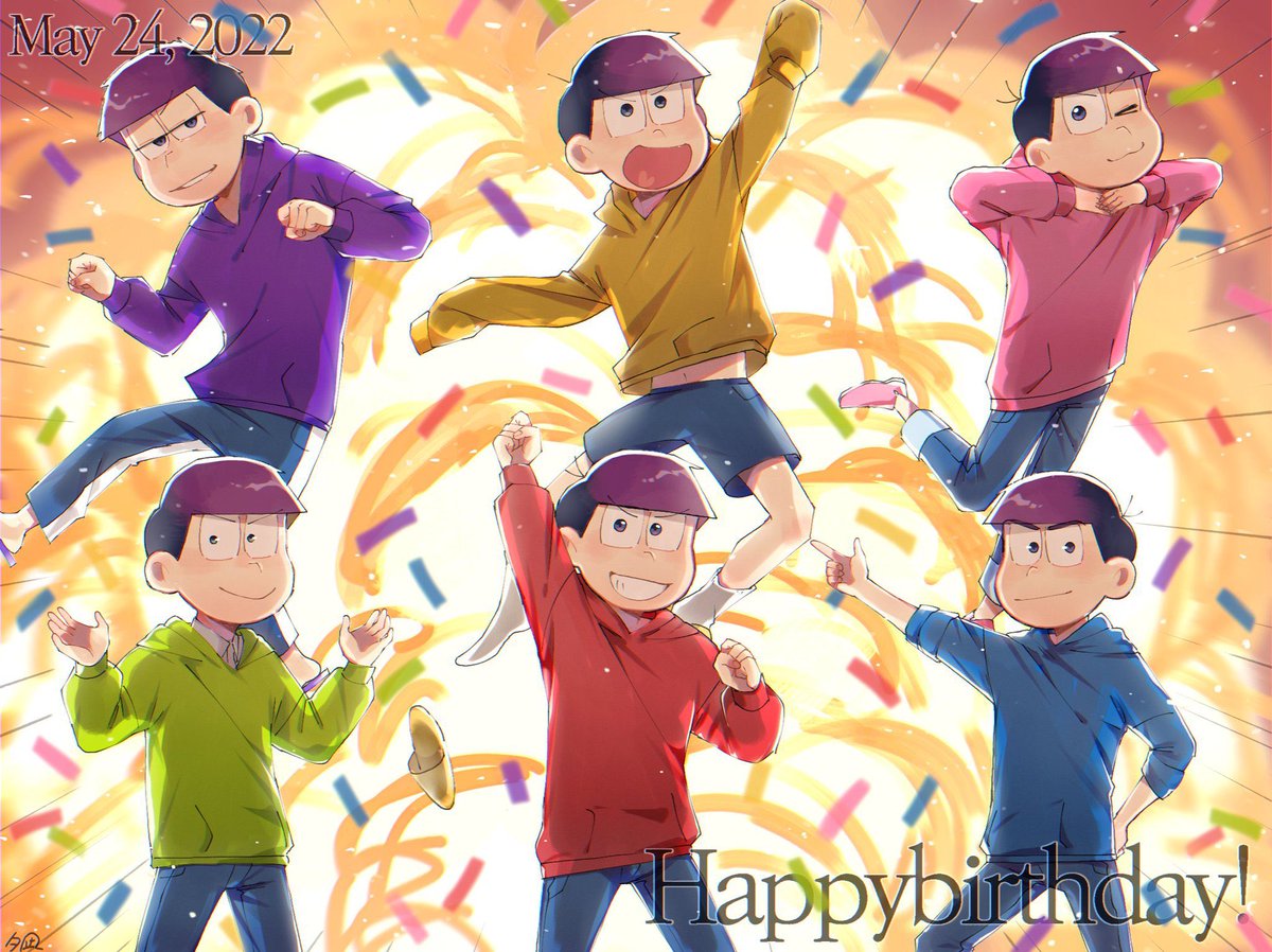 ne9ra06's tweet photo. #今まで描いた松の誕生日絵を見せる https://t.co/xSpKfnYCwB