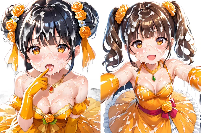 【Patreon】「ドレスぶっかけCG集」をショップに追加しました