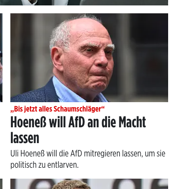 _taradiddle_'s tweet photo. Zum Pfingstsonntag:
"Hoeneß: AfD soll ruhig mal mitregieren"
„Dann kann man sie nämlich packen“
„Bis jetzt sind das alles Schaumschläger,..."

Der Ex-Präsident des FC Bayern München wurde wegen Steuerhinterziehung in sieben Fällen zu einer Haftstrafe verurteilt. #expertefüralles https://t.co/wewTjoOLCU