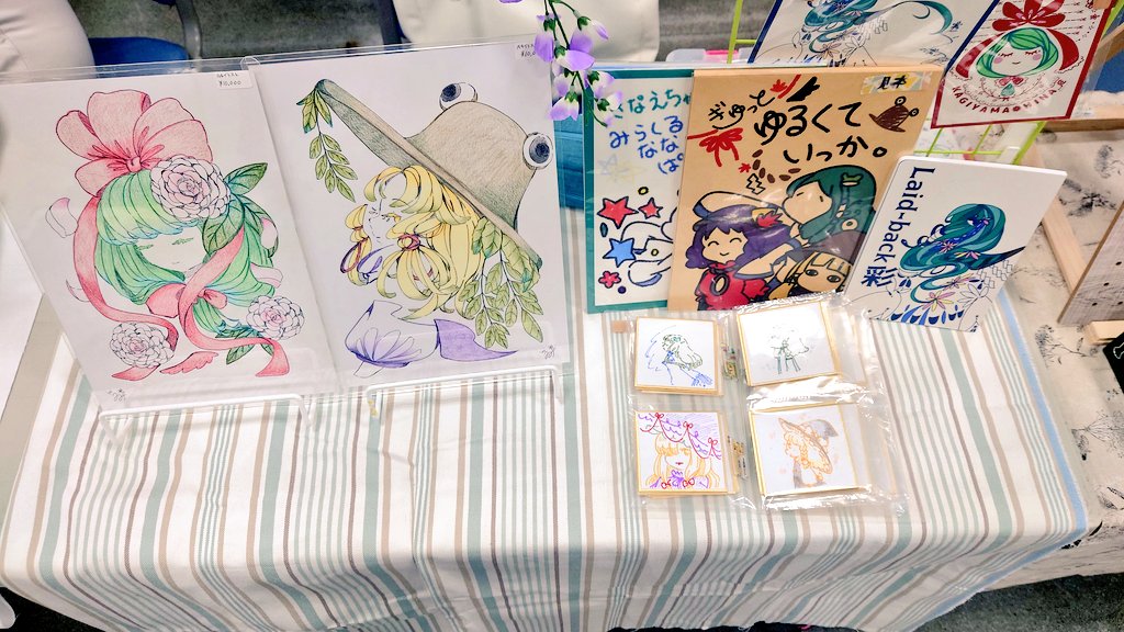 snhn_imi's tweet photo. 設営完了しました。
シンプル……！

今日はよろしくお願いします。 https://t.co/hCgXyvkELR