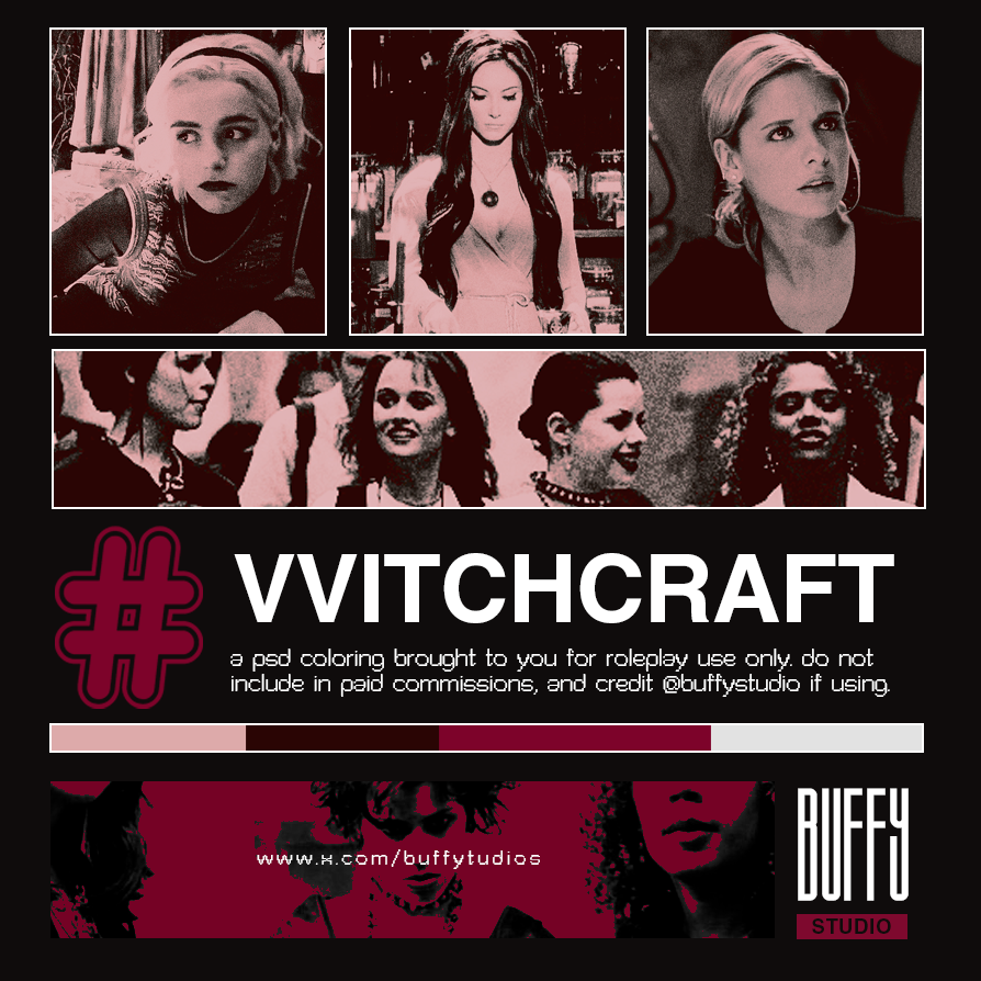 buffystudios's tweet photo. ( PSD #4 ) :  ➤ VVITCHCRAFT, by buffystudio. FREE medium contrast psd / credits are mandatory. https://t.co/JoUEs4D6tG https://t.co/8Bg0gbp5qs