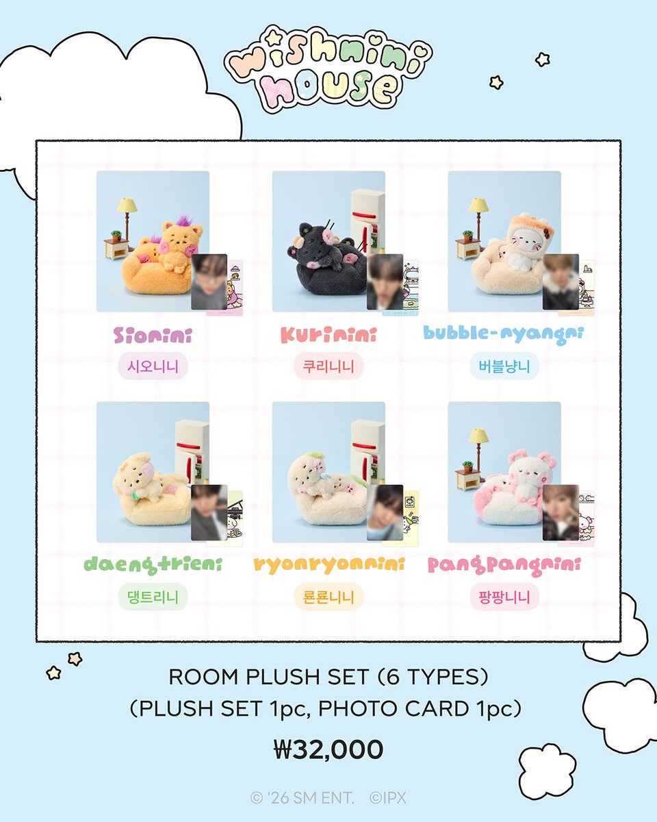 thisisme_icha's tweet photo. [SHARING] NCT Wish x Line Friends - wishnini house Room Plush Set

line https://t.co/1uycLh0WSr
wa https://t.co/l6RoRomLAN

• PC Only 165K DP 125K
Yushi 1 pcs
Sion 1 pcs

✅️est bersih ina
✅️fix co

📍jateng https://t.co/hagUXpExVo
