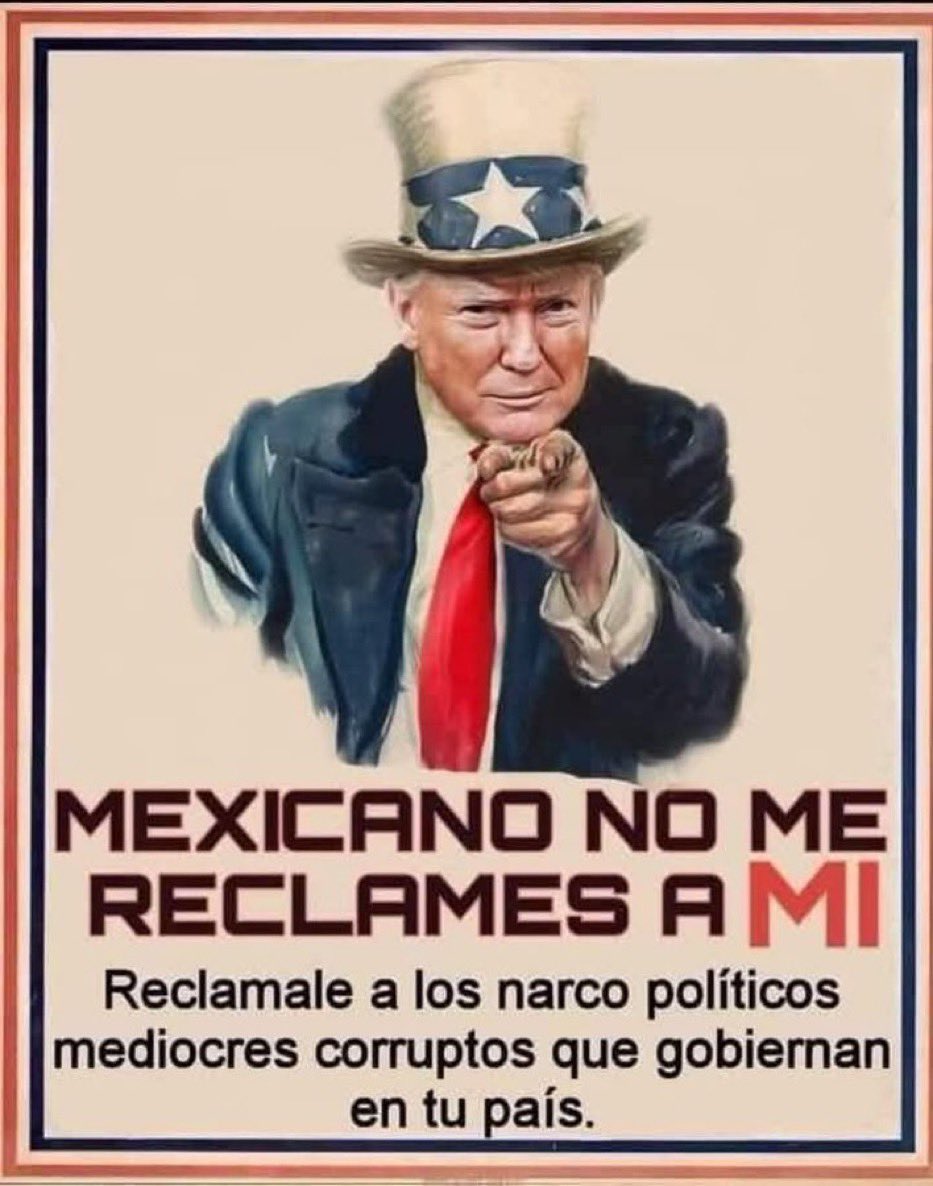Diegocruzgmail2's tweet photo. @AlfredofelipeH1 @FelipeCalderon @MaruCampos_G Tu foto de perfil está horrible y pronto Trump los va capturar https://t.co/4Yi3eOM2nJ